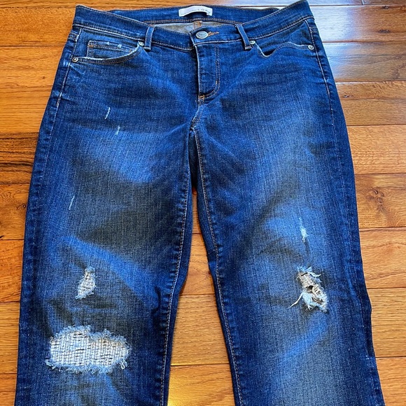 LOFT MODERN SKINNY DISTRESSED JEANS - Picture 3 of 9